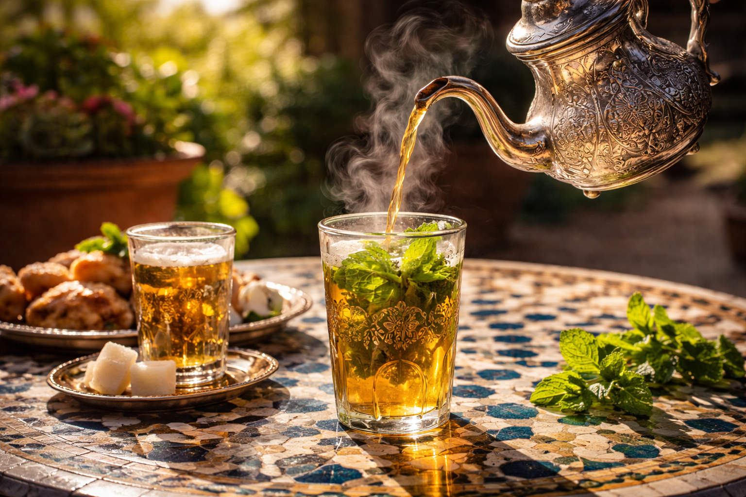 Moroccan Mint Tea Chefchaouen